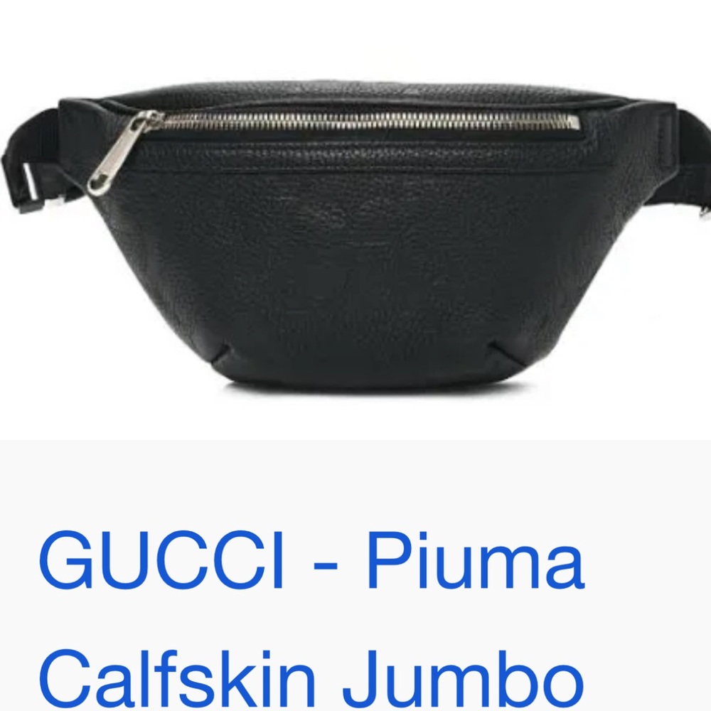 Gucci Black Calfskin Jumbo Belt Bag